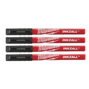Blíster de 4 marcadores ultrafinos negros 0,6mm