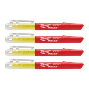 Marcador fluorescente amarillo-5uds