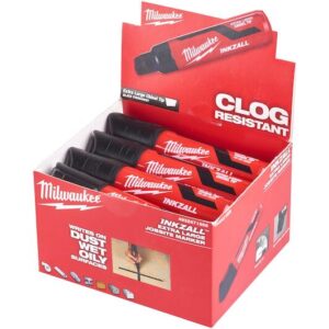 Caja de 12 marcadores con punta cincelada XL negro 14mm (pedir en múltiplos de 12uds)