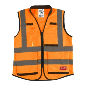 Chaleco alta visibilidad premium Naranja - L / XL - 1 ud