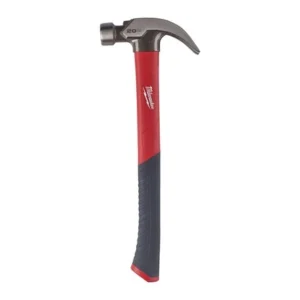 Martillo de uñas curvas y mango de fibra de vidrio 570g