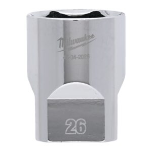 Vaso corto de 1/2" de 26mm