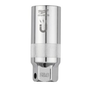Vaso de 3/8" magnético para bujías de 20,8mm (13/16”)