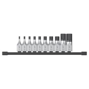 Juego de 10 vasos destornilladores de 1/2" hex.