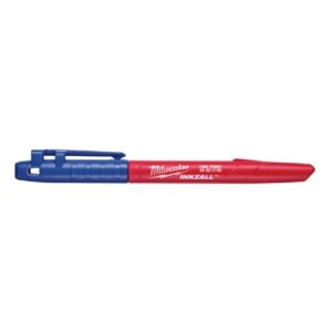 Marcador fino azul 1mm (pedir en múltiplos de 36uds)