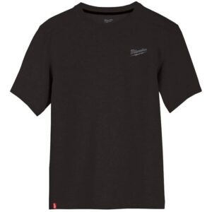 Camiseta híbrida de manga corta, color negro, XXL