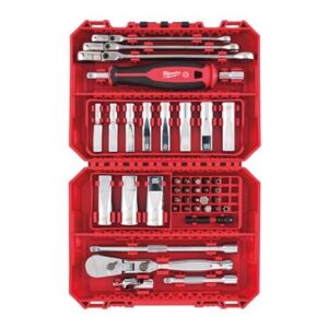 Juego de 42 piezas con vasos de 1/4" y llaves combinadas compatible con PACKOUT™
