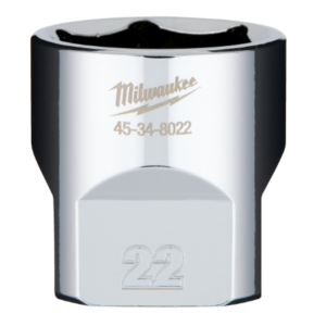 Vaso corto de 3/8" de 22mm