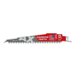 Hoja Sable THE AX™ Carbide Madera con Clavos 150mm 5Tpi - 5uds