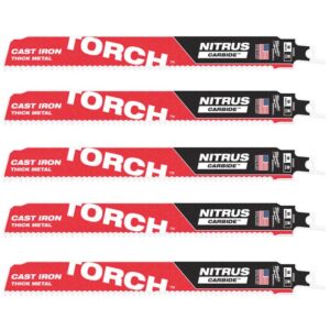 Hoja Sable THE TORCH™ NITRUS Carbide 230mm 8Tpi - 5uds