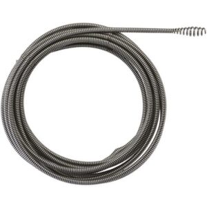 ACOPLAMIENTOS PARA DESATASCADORAS M12  - Espiral de 8mm x 7,6m con cabeza en barrena