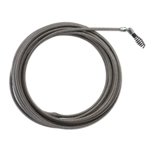 ACOPLAMIENTOS PARA DESATASCADORAS M12  - Espiral de 8mm x 7,6m con cabeza tipo barrena y pivotante