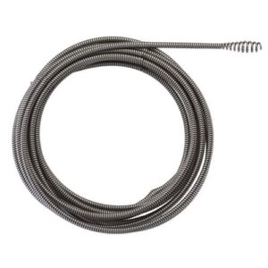 ACOPLAMIENTOS PARA DESATASCADORAS M12  - Espiral de 6mm x 7,6m con cabeza en barrena