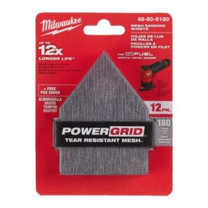 Base de protección y malla de lijado Penta 64x76 HL G180-12pc