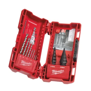 Estuche con 3 brocas escalonadas y Thunderweb HSS-G