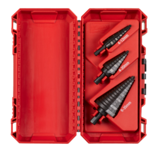 Estuche con 3 brocas escalonadas