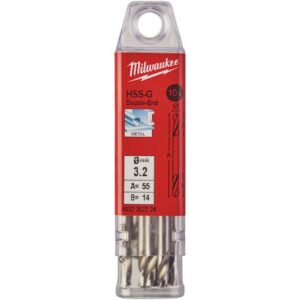 Broca HSS Doble Punta 3'2x49 - 10uds