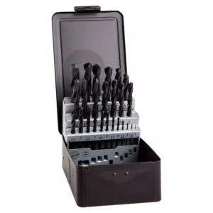 Estuche metálico de brocas HSS-R (25-piezas)