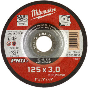 Discos PRO+ de corte 3mm - SC 42 / 125mm (Pedir en múltiplos de 25uds)