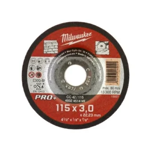 Discos PRO+ de corte 3mm - CC 42 / 115mm (Pedir en múltiplos de 25uds)