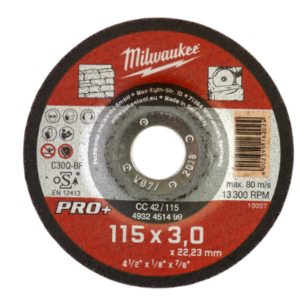 Discos PRO+ de corte 3mm - CC 42 / 230mm (Pedir en múltiplos de 25uds)