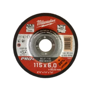 Disco PRO+ desbaste metal SG 27 / 115mm (Pedir en múltiplos de 25uds)