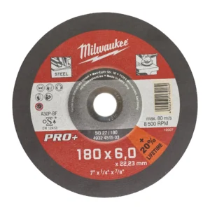 Disco PRO+ desbaste metal SG 27 / 180mm (Pedir en múltiplos de 10uds)
