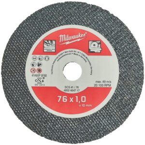 Disco de corte abrasivo de 76mm - 5uds