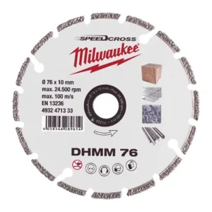 Disco de diamante multimaterial de 76mm