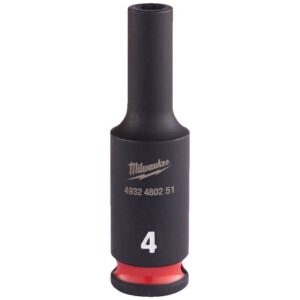 Vaso de impacto 1/4" largo 4mm