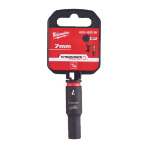 Vaso de impacto 1/4" largo 7mm
