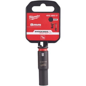 Vaso de impacto 1/4" largo 8mm