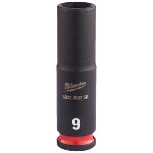 Vaso de impacto 1/4" largo 9mm