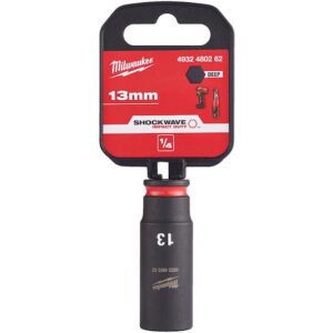 Vaso de impacto 1/4" largo 13mm