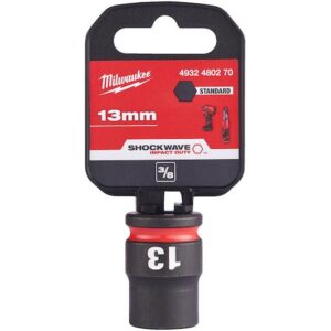 Vaso de impacto 3/8" corto 13mm