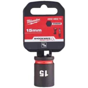 Vaso de impacto 3/8" corto 15mm