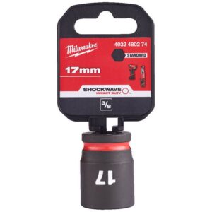 Vaso de impacto 3/8" corto 17mm