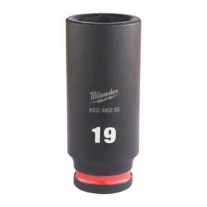 Vaso de impacto 3/8" largo 19mm