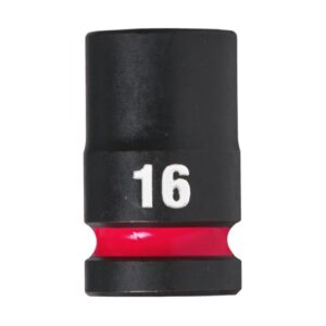 Vaso de impacto 1/2" corto 16mm