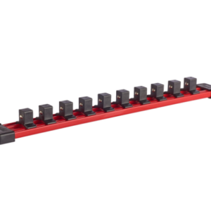Raíl de transporte para vasos de 1/4", 350mm y 10 clips