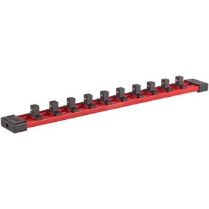 Raíl de transporte para vasos de 3/8", 350mm y 10 clips