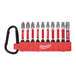 Expositor con 50 conjuntosde 10 piezas Shockwave con mosquetón