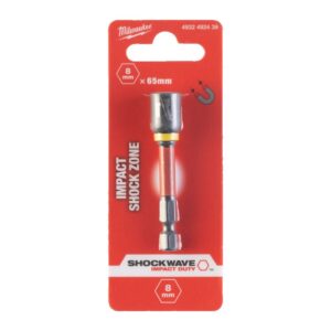 Vaso con eje Hex.1/4" 8x65mm Shockwave