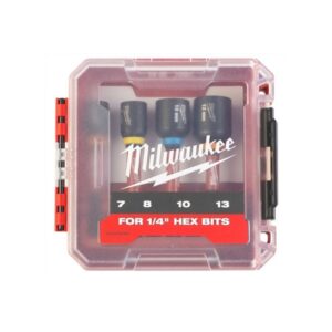 Estuche de 4 Vasos con eje Hex.1/4" 65mm Shockwave