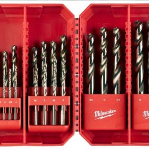 Estuche plástico de 25 brocas RED COBALT HSS-G Co - ajusta a Packout™