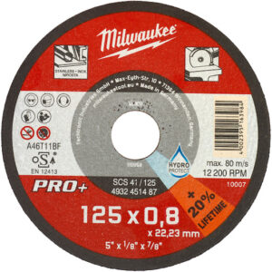 Discos PRO+ de corte 0'8mm - SC 42 / 125mm (Pedir en múltiplos de 50uds)