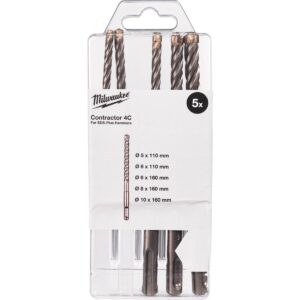 Broca SDS-Plus 4 Contractor Set - 5 pcs
