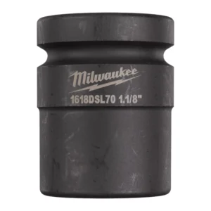 Vaso de impacto 1" corto 1-1/8" (28.58mm) Bi-Cuadrado