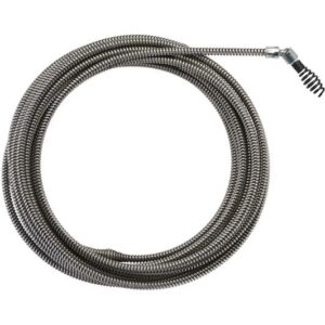 ACOPLAMIENTOS PARA DESATASCADORAS M12  - Espiral de 6mm x 7,6m con cabeza tipo barrena y pivotante